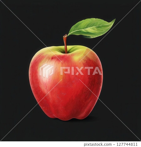 an AI Image Generator, Red Apple Illustration 127744811