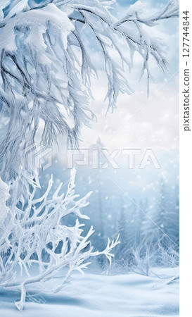 an AI Image Generator, Intricate Frost Patterns on a Frozen Surface an AI Image Generator, Intricate Frost Patterns on a Frozen Surface 127744844