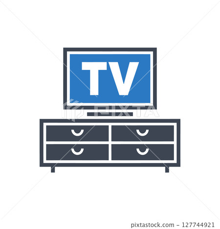 TV Furniture Icon TV Furniture Icon 127744921