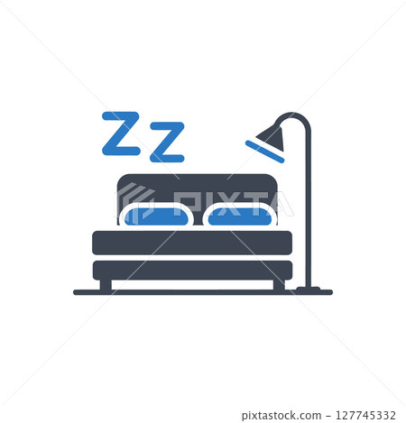 Sleeping Bed Icon Sleeping Bed Icon 127745332