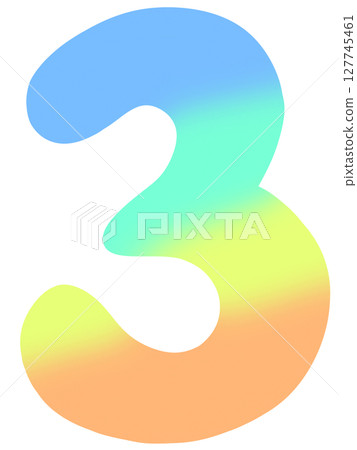 Number drawing in colorful style zeros to nine 127745461