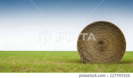 field with hay 127745520