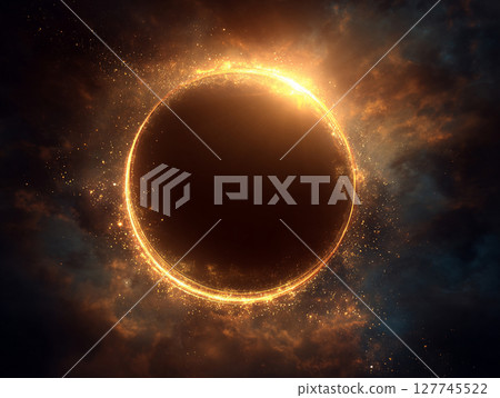 日食插圖AI圖像 日食插圖AI圖像 127745522