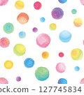 Colorful polka dot pattern 127745834