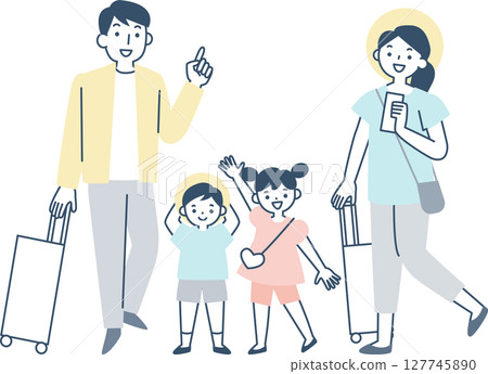 Family going on a trip Family going on a trip 127745890