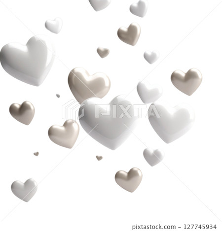 A shiny red heart-shaped chocolate, a sweet symbol of love and romance for Valentine's Day 127745934