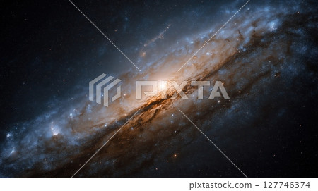 Spiral Galaxy in Deep Space 127746374