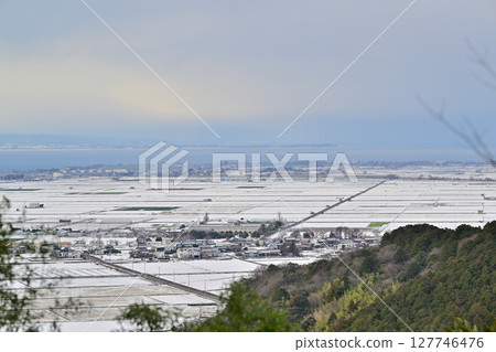 Shiga Prefecture, Azuchi Castle ruins, view from the remains of the main tower 127746476