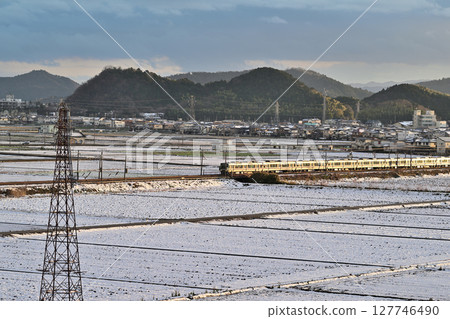 滋賀縣安土城遺址的冬日景色 127746490