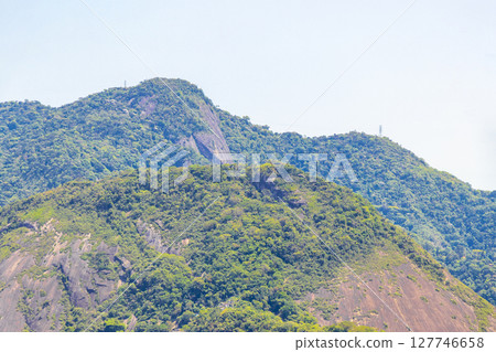 Rio de Janeiro Brazil Panorama View City Skyline Cityscape Mountains. Rio de Janeiro Brazil Panorama View City Skyline Cityscape Mountains. 127746658