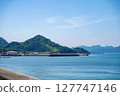 Spectacular view of the Seto Inland Sea overlooking Omishima | Blue skies and coastal scenery 127747146