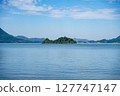 Spectacular view of Hyotan Island and the Seto Inland Sea from Omishima | Relaxing scenery of the blue sea and islands 127747147