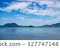 Spectacular view of Hyotan Island and the Seto Inland Sea from Omishima | Relaxing scenery of the blue sea and islands 127747148