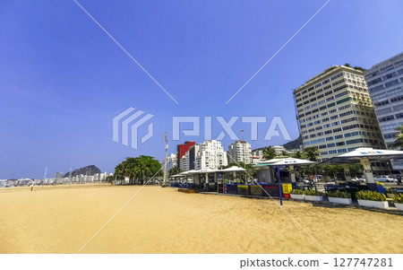 Copacabana Beach Tropical Paradise and City Skyline Rio de Janeiro Brazil. Copacabana Beach Tropical Paradise and City Skyline Rio de Janeiro Brazil. 127747281