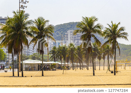 Copacabana Beach Tropical Paradise and City Skyline Rio de Janeiro Brazil. Copacabana Beach Tropical Paradise and City Skyline Rio de Janeiro Brazil. 127747284