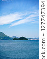 Spectacular view of Hyotan Island and the Seto Inland Sea from Omishima | Relaxing scenery of the blue sea and islands 127747394