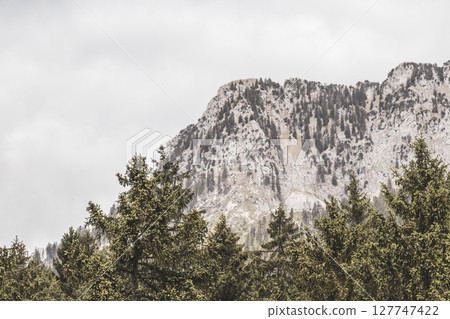 Saeugling round mountain and alpine hill peak Tyrol Austria. Saeugling round mountain and alpine hill peak Tyrol Austria. 127747422