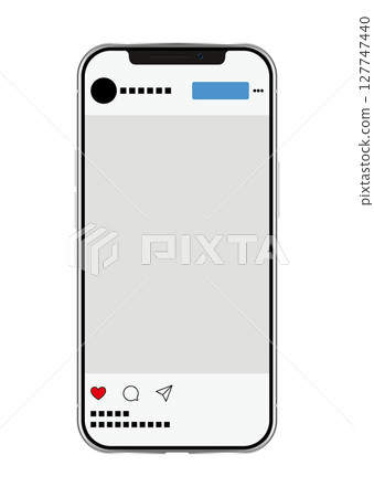 Smartphone and Instagram screen 127747440