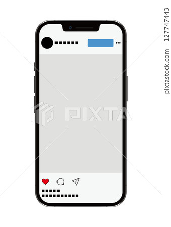 Smartphone and Instagram screen 127747443