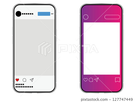 Smartphone and SNS screen 127747449