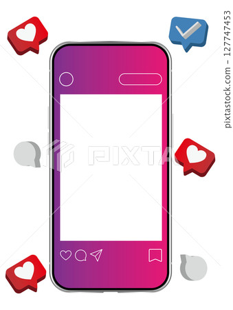 Smartphone and SNS images 127747453