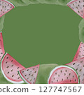 fruit border- frame watercolor 127747567