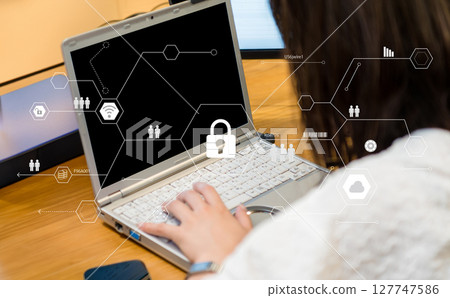 Internet security, data protection, personal information, cyber security, personal information protection image, digital 127747586