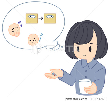 Women concerned about drug side effects Women concerned about drug side effects 127747692