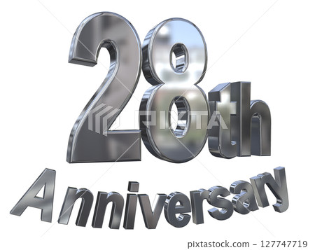 3DCG text "28th Anniversary/28th Anniversary Mark Sparkle" 3DCG text "28th Anniversary/28th Anniversary Mark Sparkle" 127747719