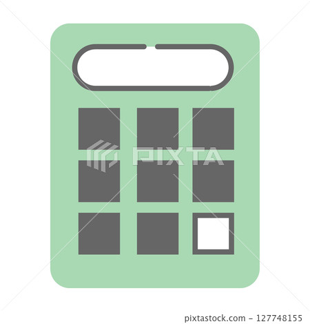 Simple green calculator icon Simple green calculator icon 127748155