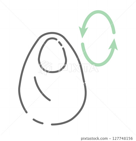 Eco bag icon with recycling arrows Eco bag icon with recycling arrows 127748156