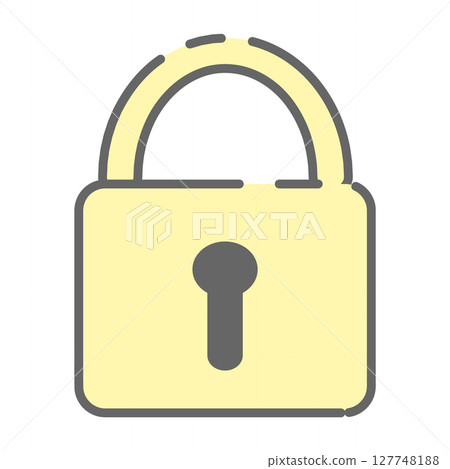 Padlock closed lock icon illustration 127748188