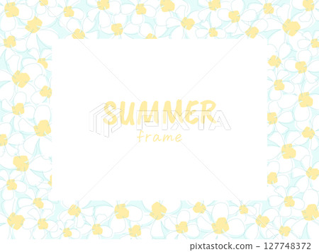 雞蛋花向量插圖框架 127748372