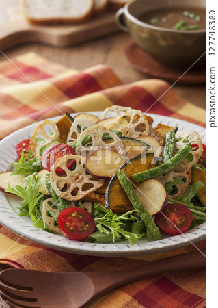 Fried vegetable salad Fried vegetable salad 127748380