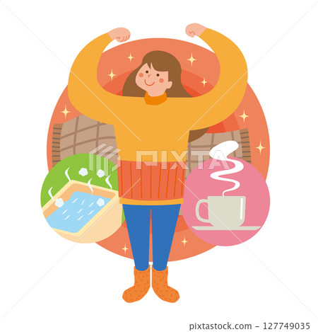 Women who are conscious of warmth 127749035