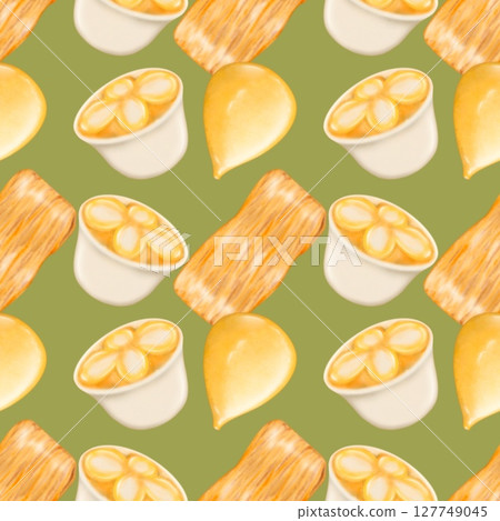 bean, coconut, seamless 127749045