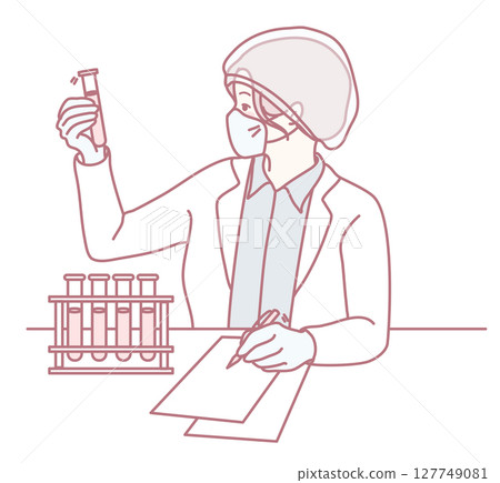 A Laboratory Researcher Actively Conducting Tests in a Variety of Scientific Environments 127749081