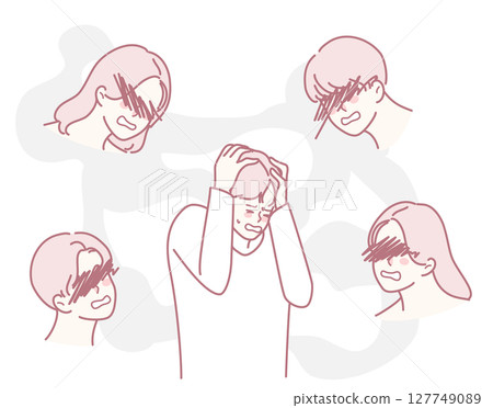 Struggling with Overwhelming Thoughts and Voices in the Mind and Emotions is Challenging 127749089