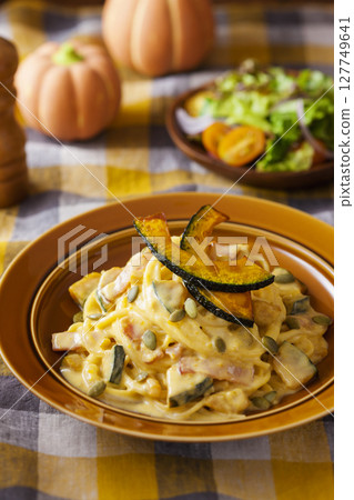 南瓜義大利麵 南瓜義大利麵 127749641