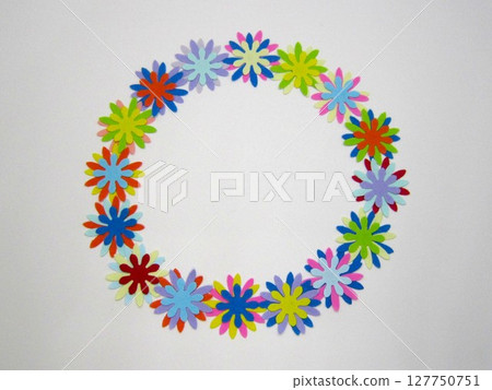 Colorful cut flower frame - Maru 127750751