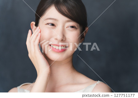 Young woman doing skin care beauty image 127751177