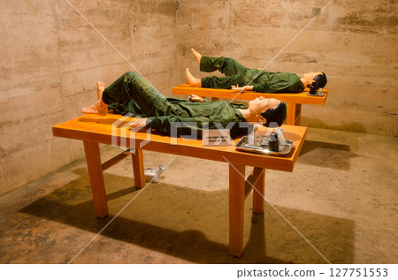 Dummies simulating two North Vietnamese soldiers. 127751553