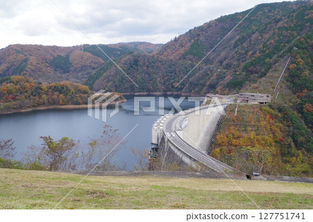 View of Nukui Dam in Akiota Town 127751741