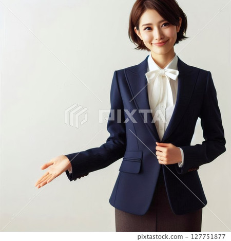 辦公室裡的女性員工：以清新的面貌引導 127751877