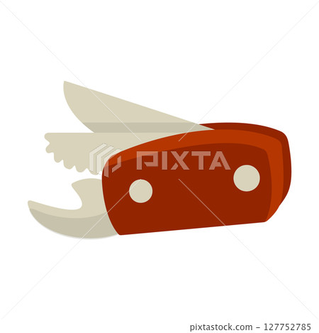 Cartoon Camping Multi Tool Icon 127752785
