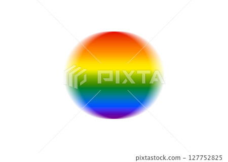 Abstract rainbow sphere with smooth translucent texture and dynamic striped distortion. Vibrant Abstract rainbow sphere with smooth translucent texture and dynamic striped distortion. Vibrant 127752825