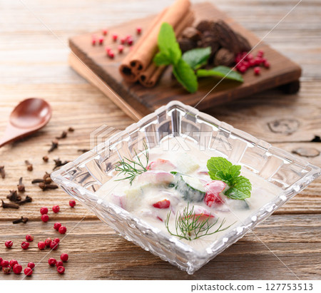 黃瓜番茄酸奶沙拉(印度風味優格沙拉) 黃瓜番茄酸奶沙拉(印度風味優格沙拉) 127753513