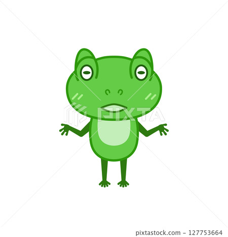Frog illustration (green/lecture) Frog illustration (green/lecture) 127753664
