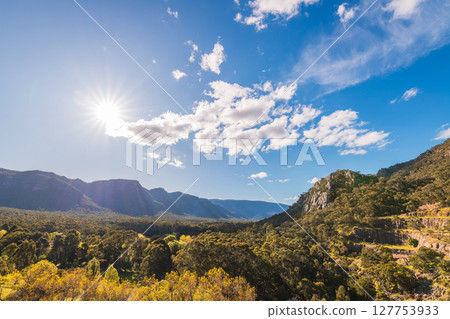 Grampians National Park viewed towards Halls Gap Grampians National Park viewed towards Halls Gap 127753933
