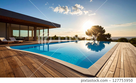 海濱泳池(AI 產生的圖像) 海濱泳池(AI 產生的圖像) 127753950